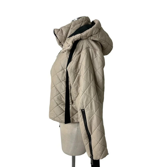 STEVE MADDEN Hayle Jacket in Beige Small Womens Vegan Coat Faux Leather - Picture 8 of 16